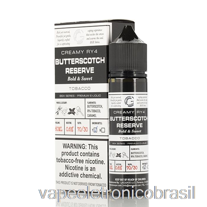 Vape Eletrônico Reserva De Caramelo - Série Bsx - 60ml 6mg